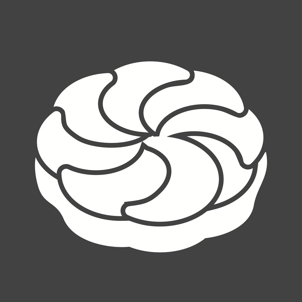Biscuit II Glyph Inverted Icon