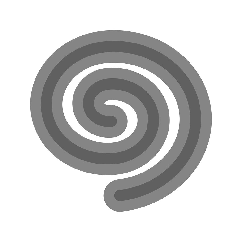 Rolled Bun Greyscale Icon