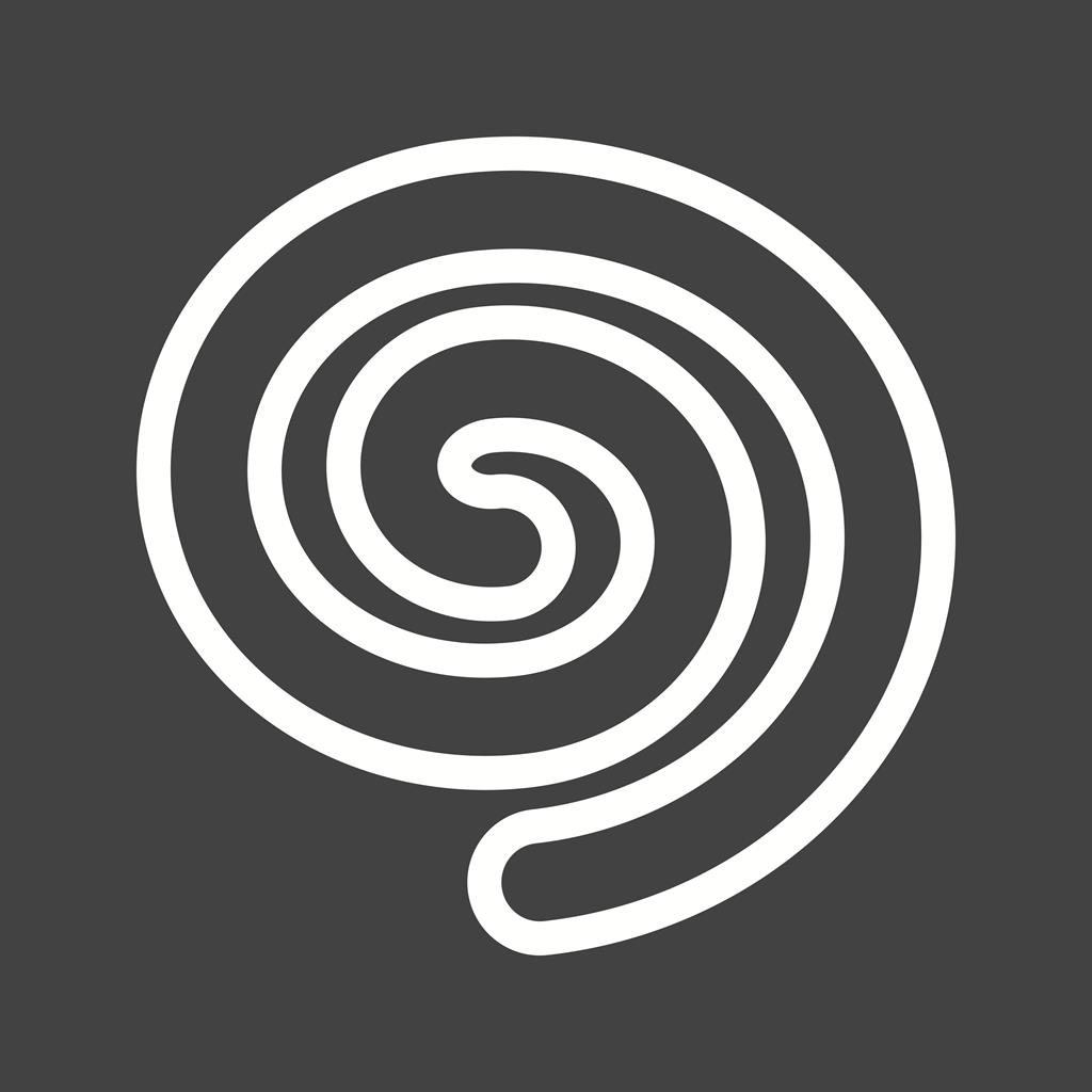 Rolled Bun Line Inverted Icon
