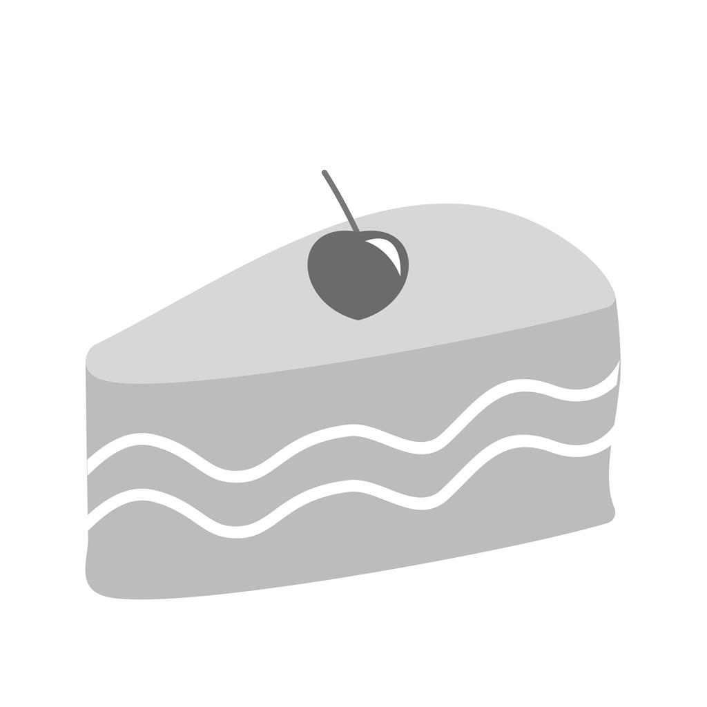 Slice of Cake II Greyscale Icon