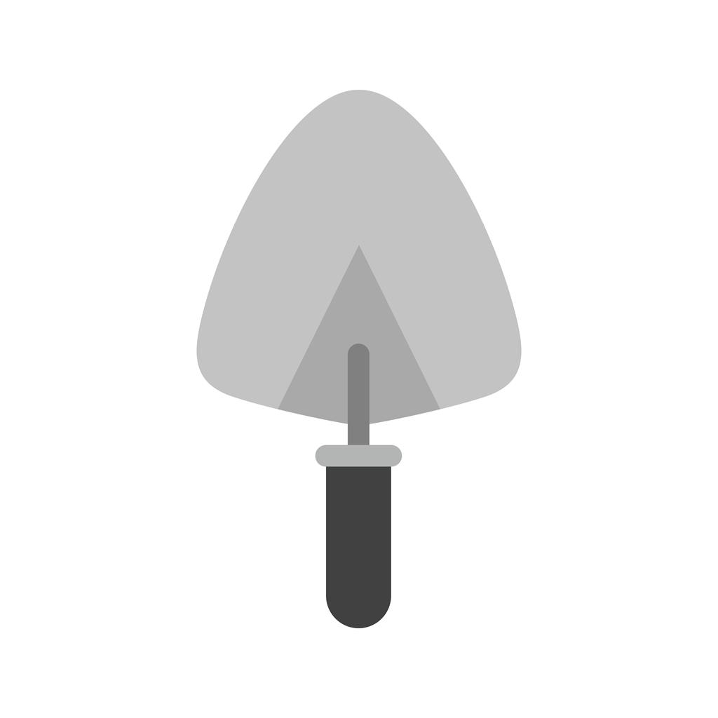 Trowel Greyscale Icon - IconBunny