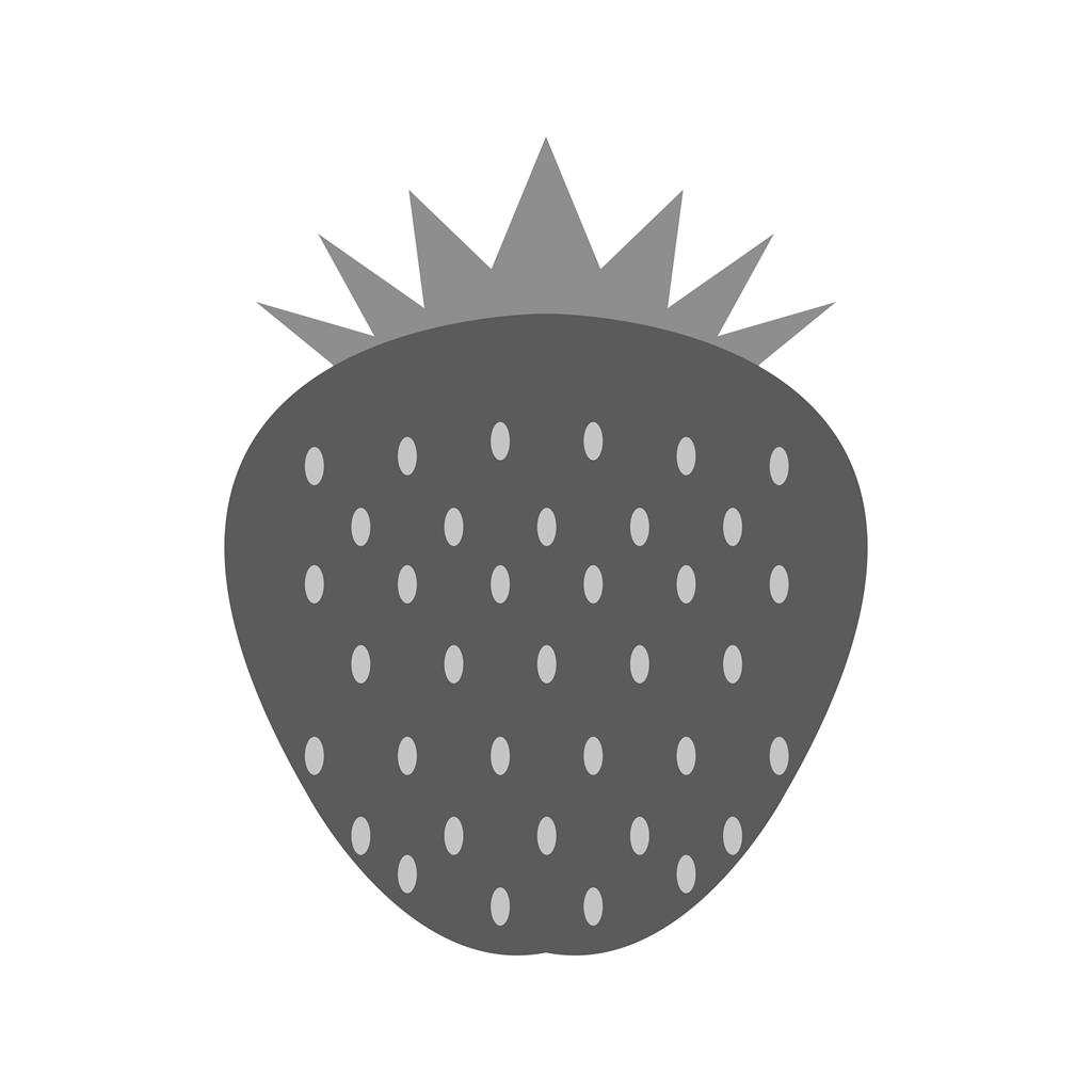 Strawberry Greyscale Icon