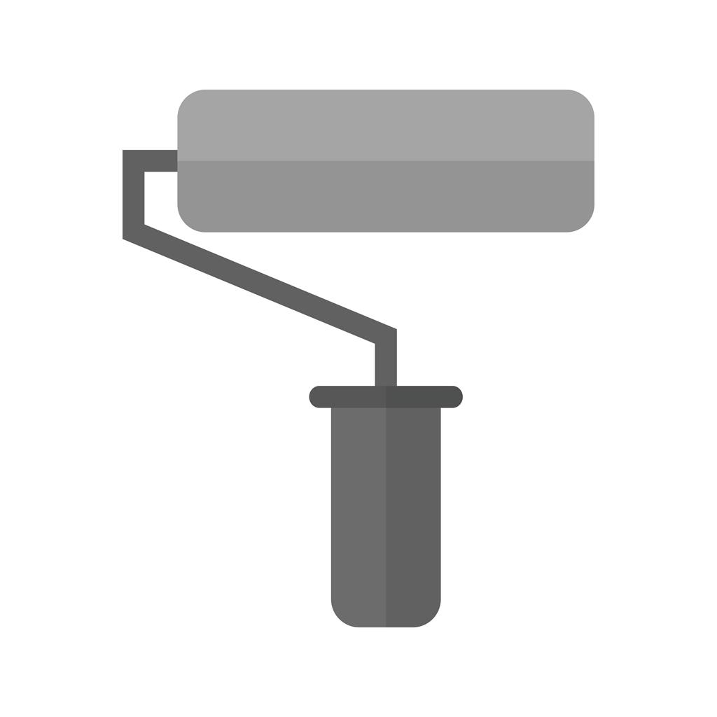 Paint Roller Greyscale Icon - IconBunny