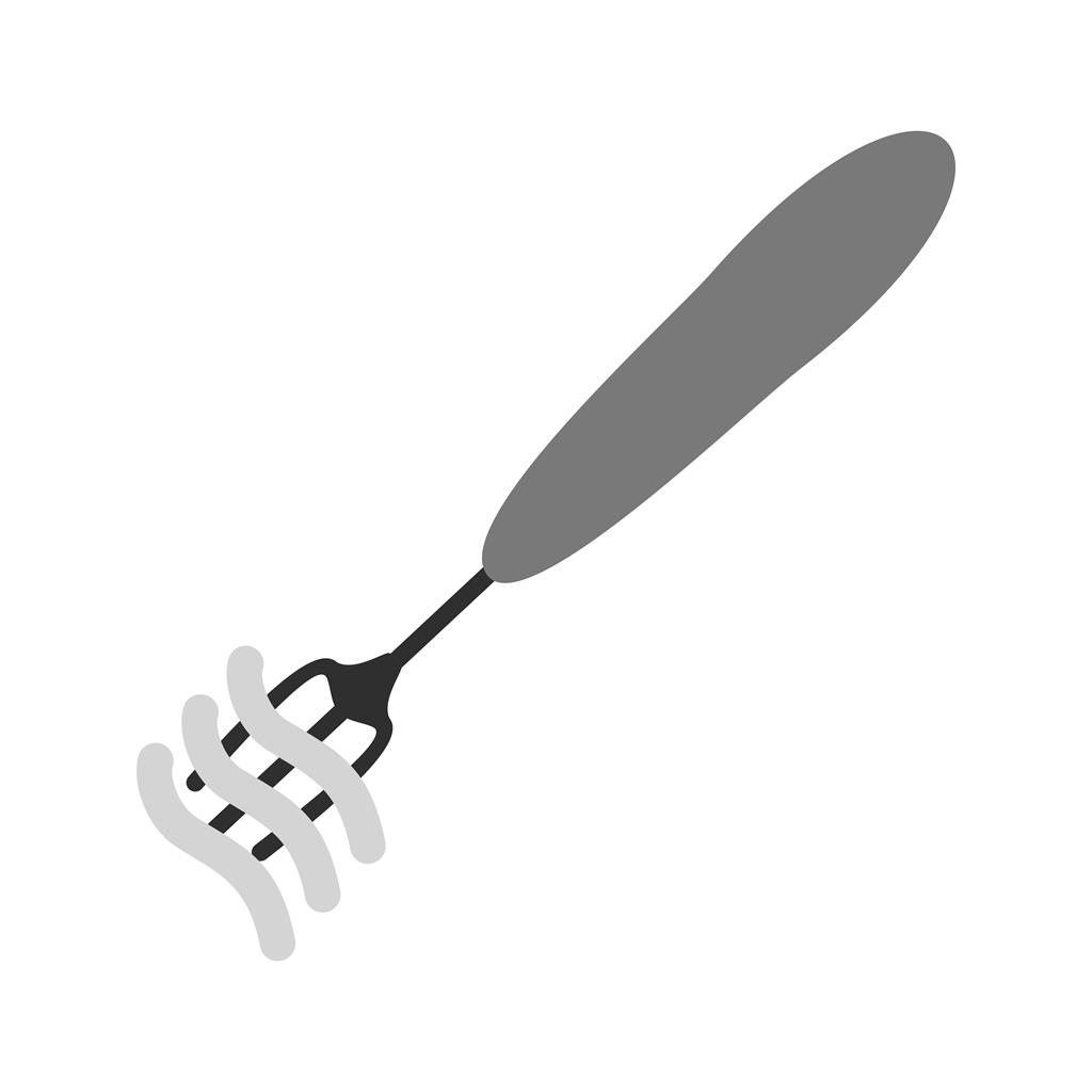 Pasta Greyscale Icon