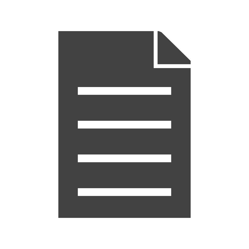 File Glyph Icon