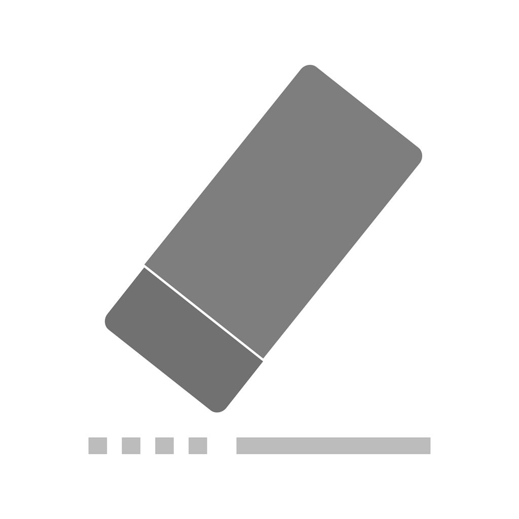 Eraser Greyscale Icon