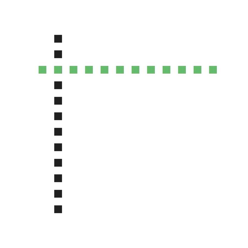 Grid Lines Line Green Black Icon
