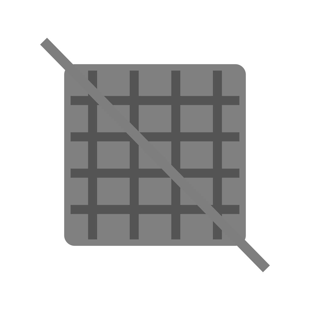 Grid Off Greyscale Icon