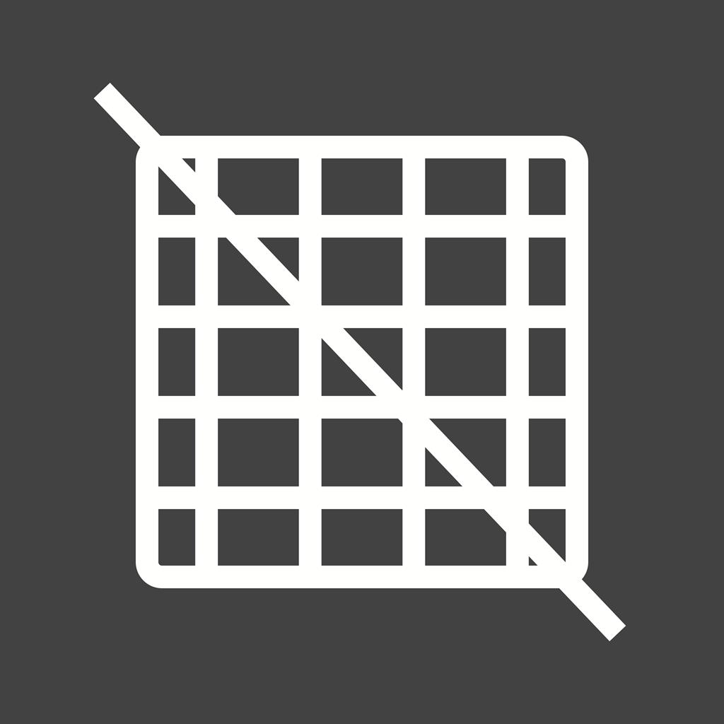Grid Off Line Inverted Icon