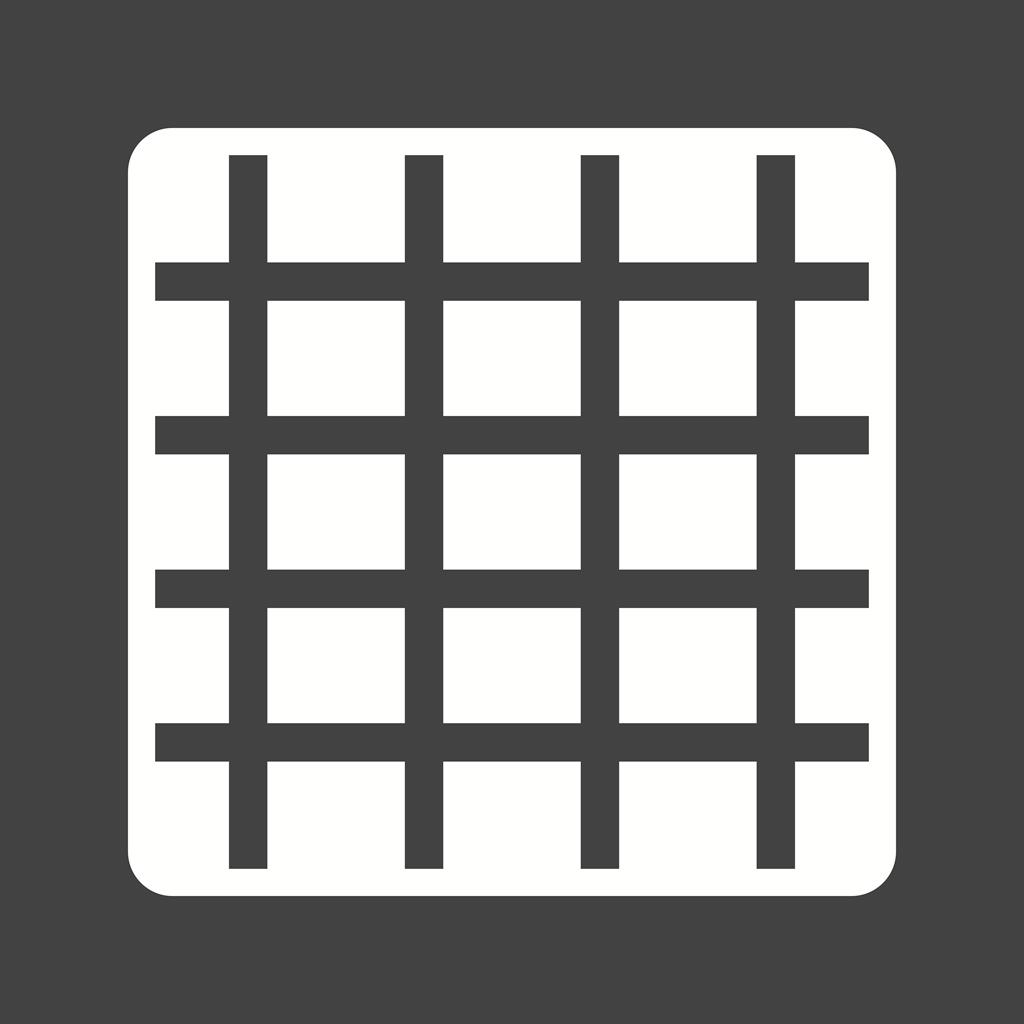 Grid On Glyph Inverted Icon