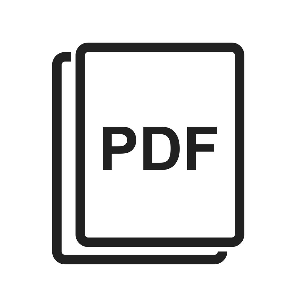Picture as PDF Line Icon