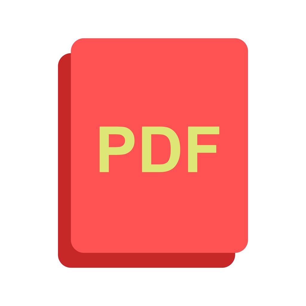 Picture as PDF Flat Multicolor Icon