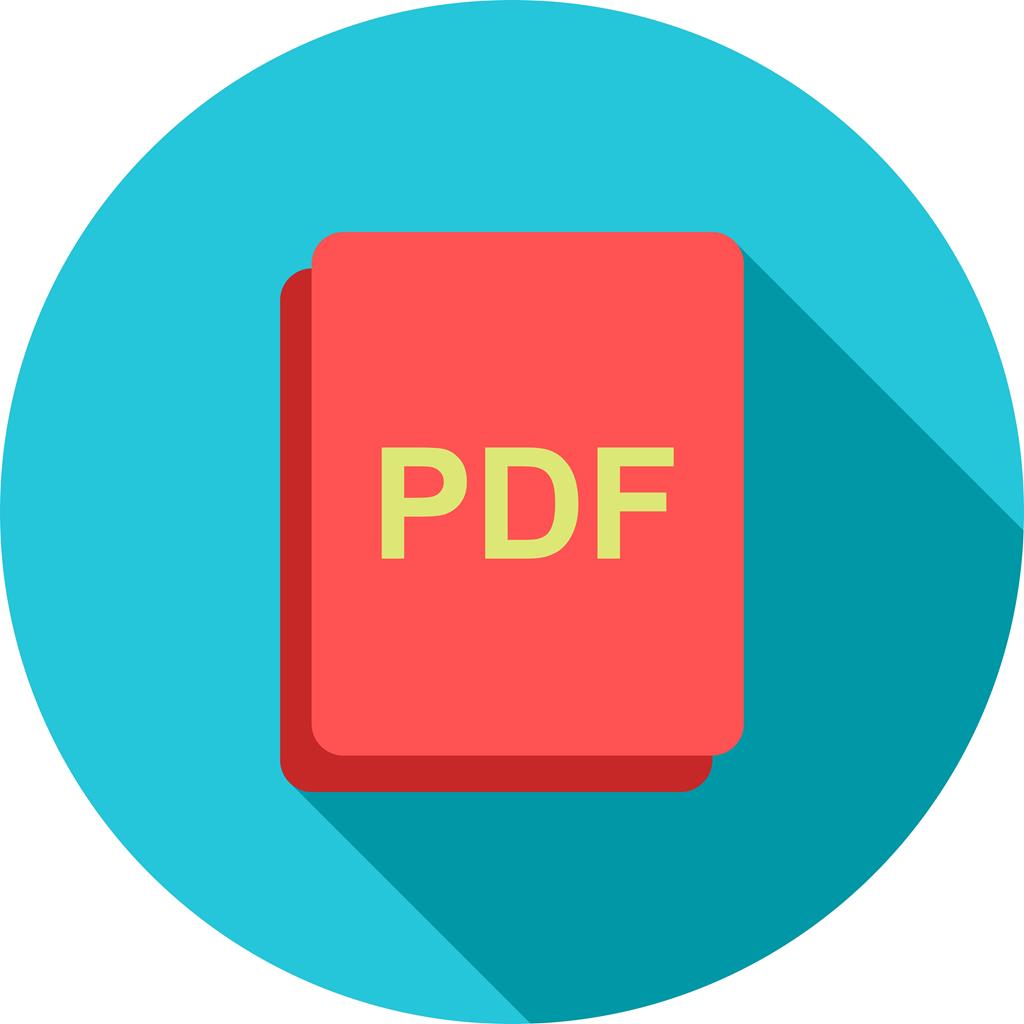 Picture as PDF Flat Shadowed Icon