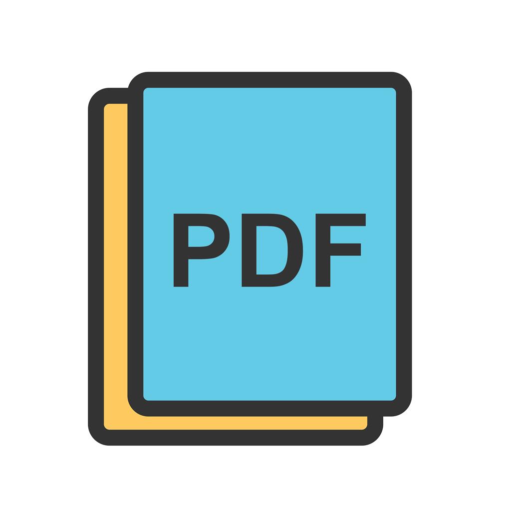 Picture as PDF Line Filled Icon