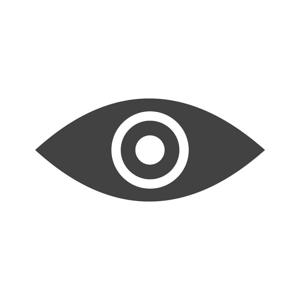 Remove Red Eye Glyph Icon