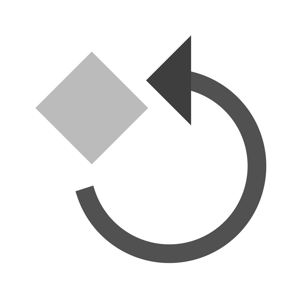 Rotate 90 Degrees Greyscale Icon