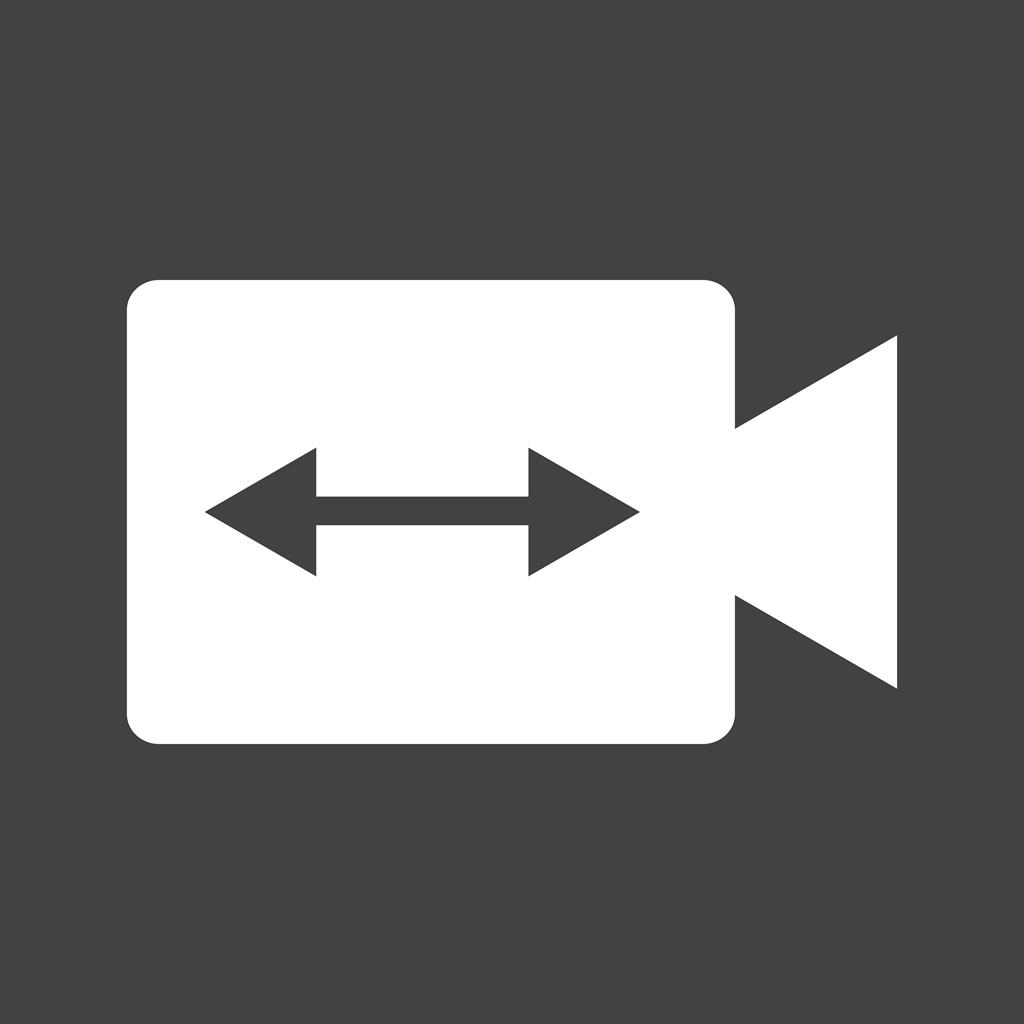 Switch Video Glyph Inverted Icon