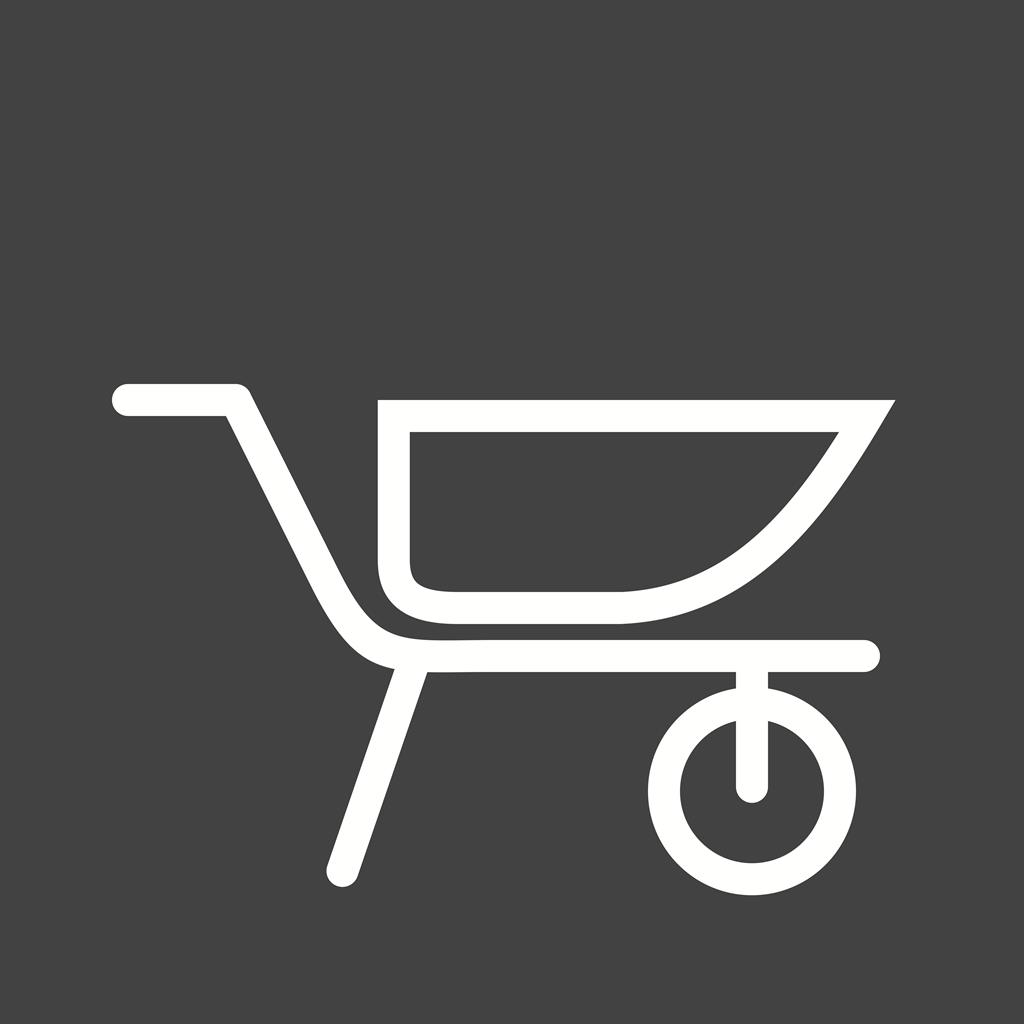 Cement Trolley Line Inverted Icon - IconBunny