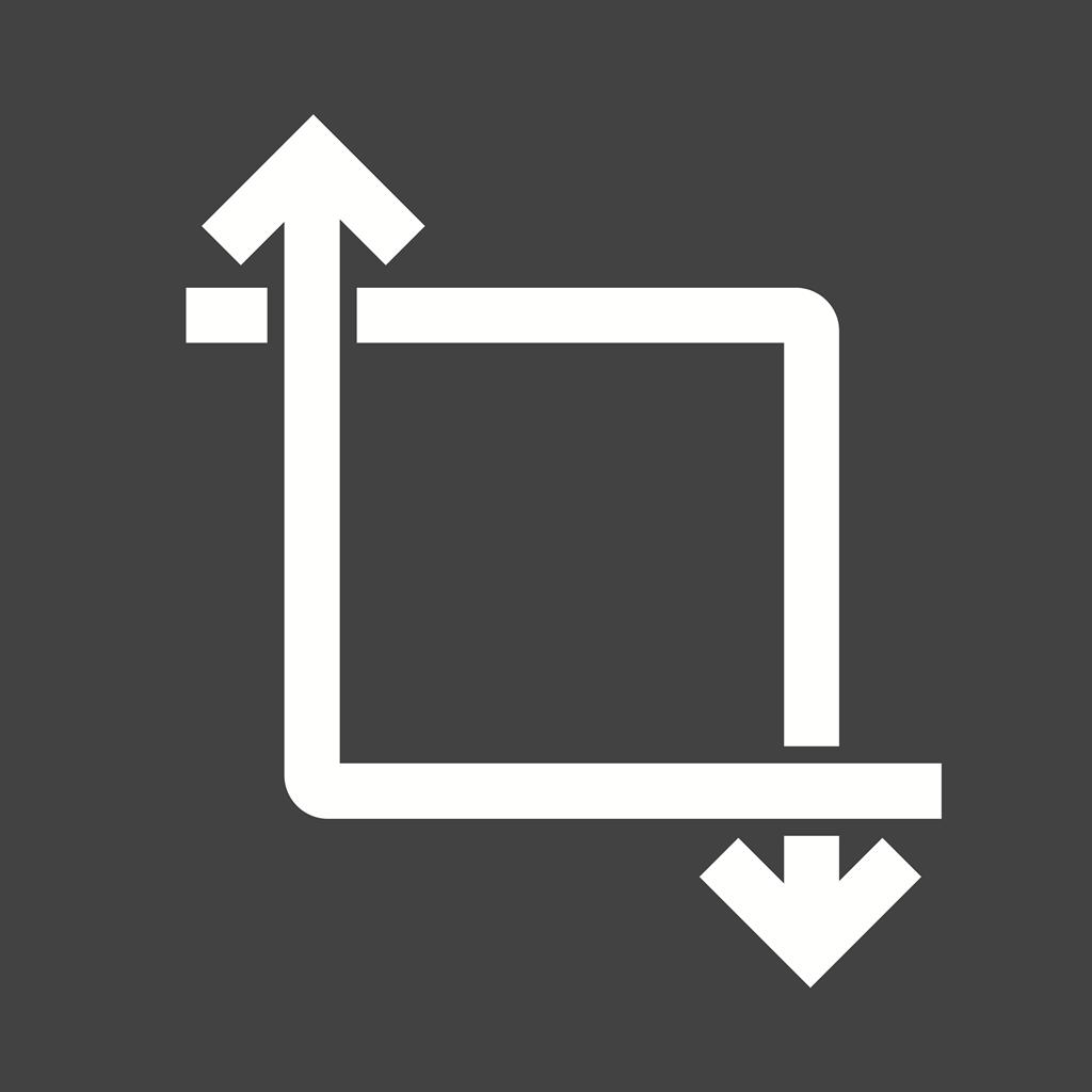 Transform Glyph Inverted Icon