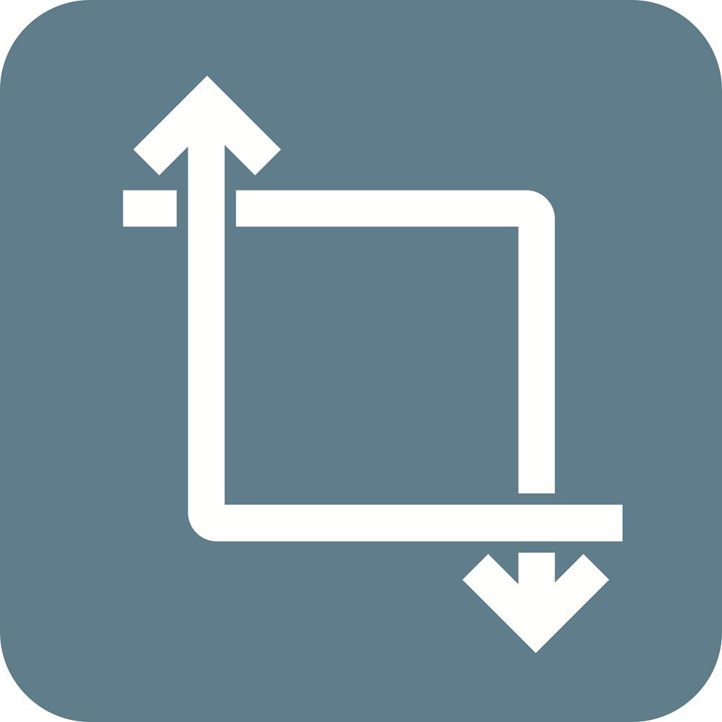 Transform Flat Round Corner Icon
