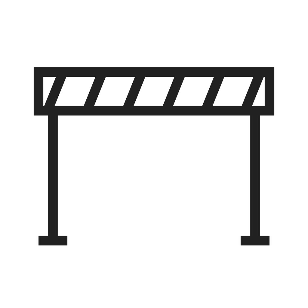 Road Barrier Line Icon - IconBunny