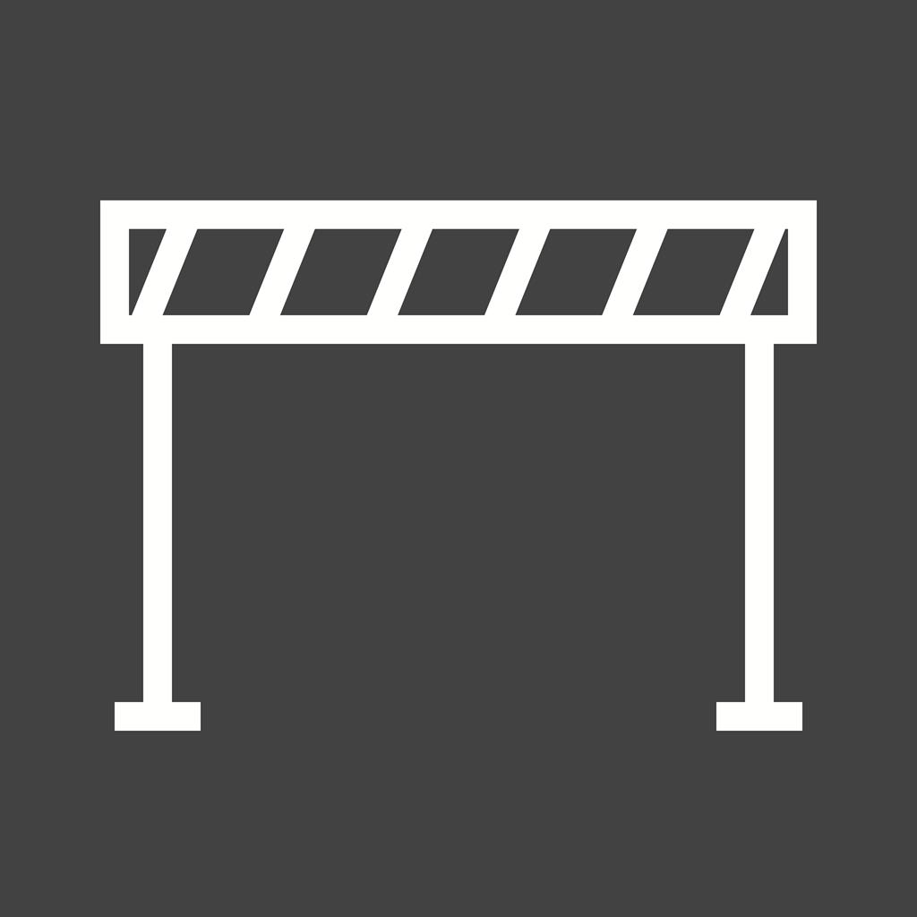 Road Barrier Line Inverted Icon - IconBunny