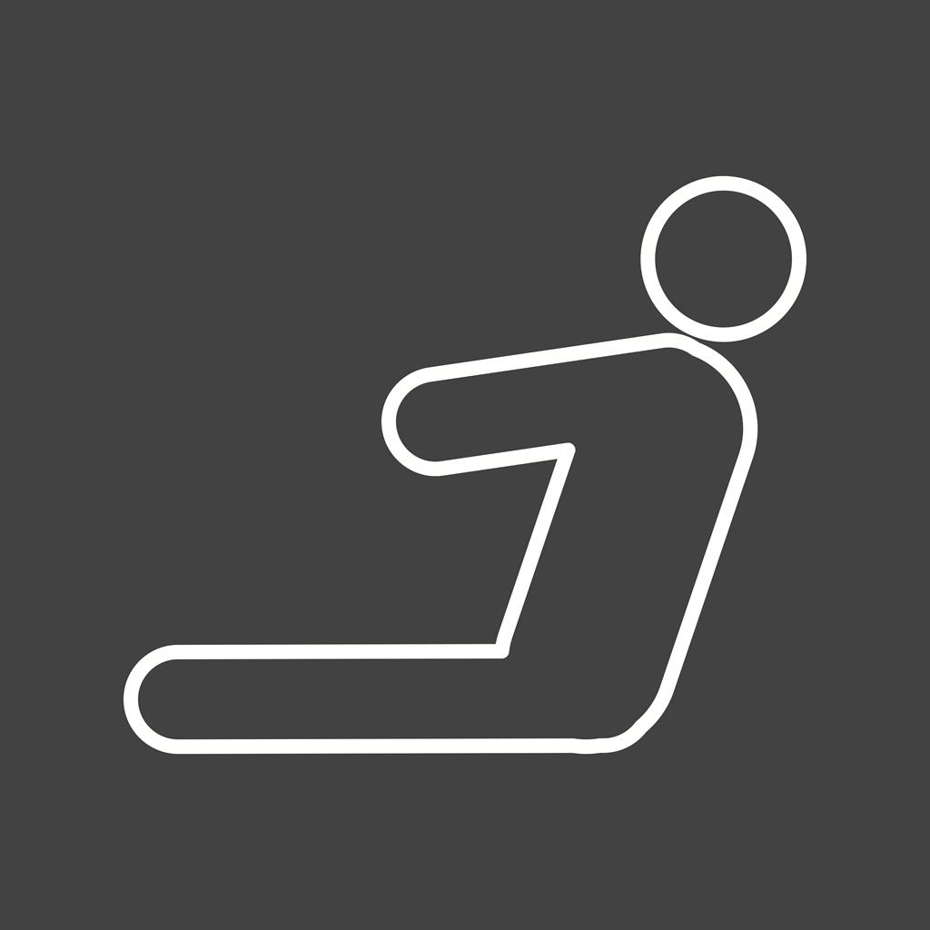 Yoga Line Inverted Icon
