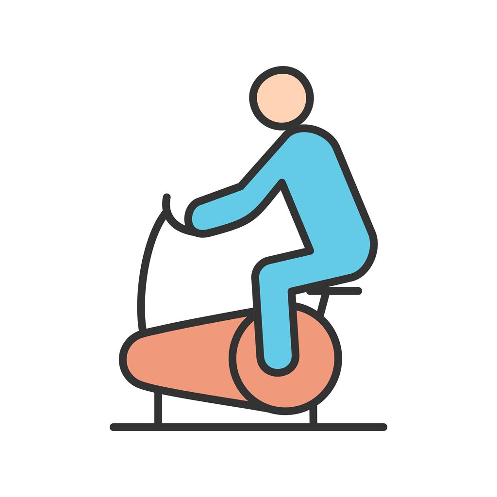 Cycling Line Filled Icon