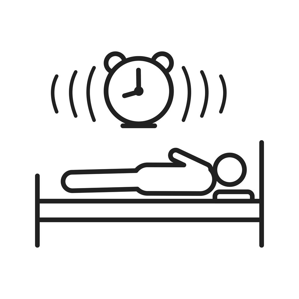 Sleeping Line Icon