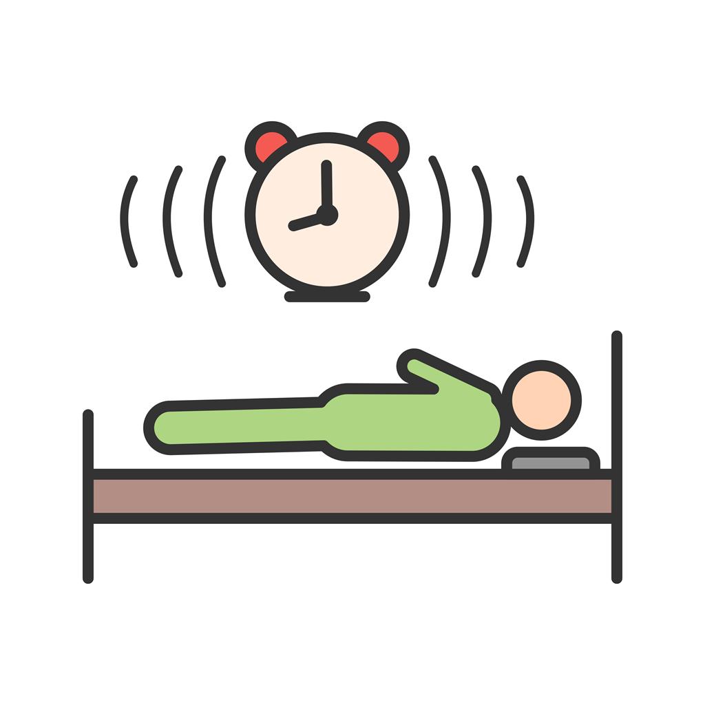 Sleeping Line Filled Icon