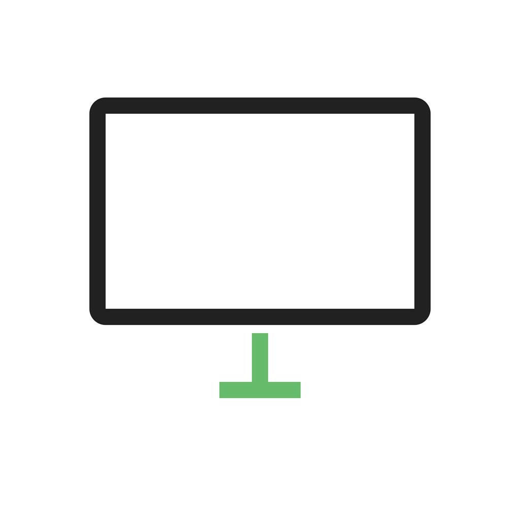 LCD Line Green Black Icon - IconBunny