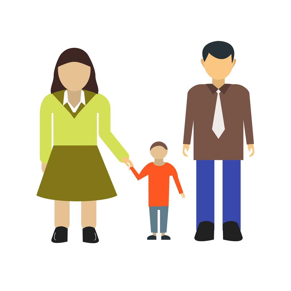 Parents Flat Multicolor Icon