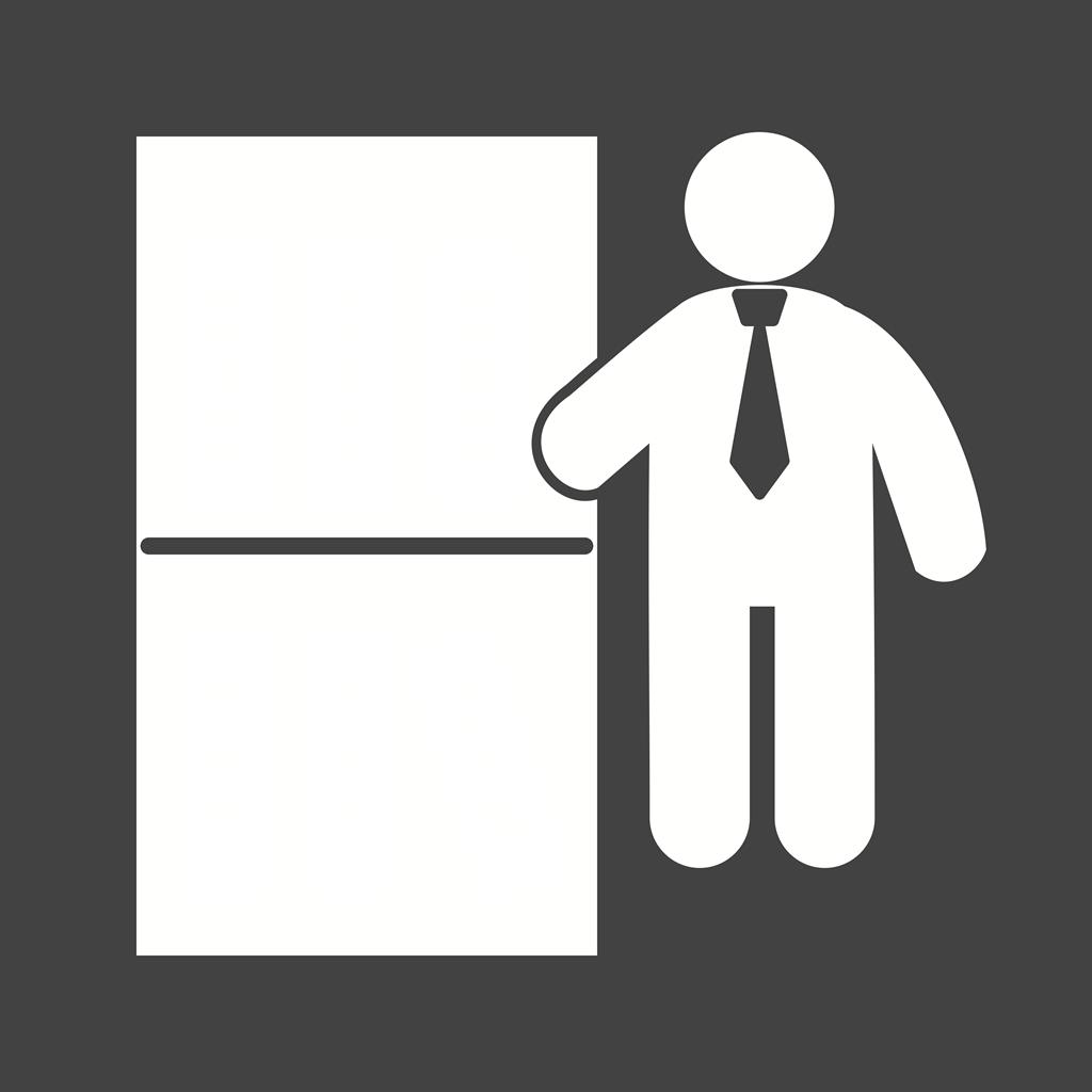 File Management Glyph Inverted Icon