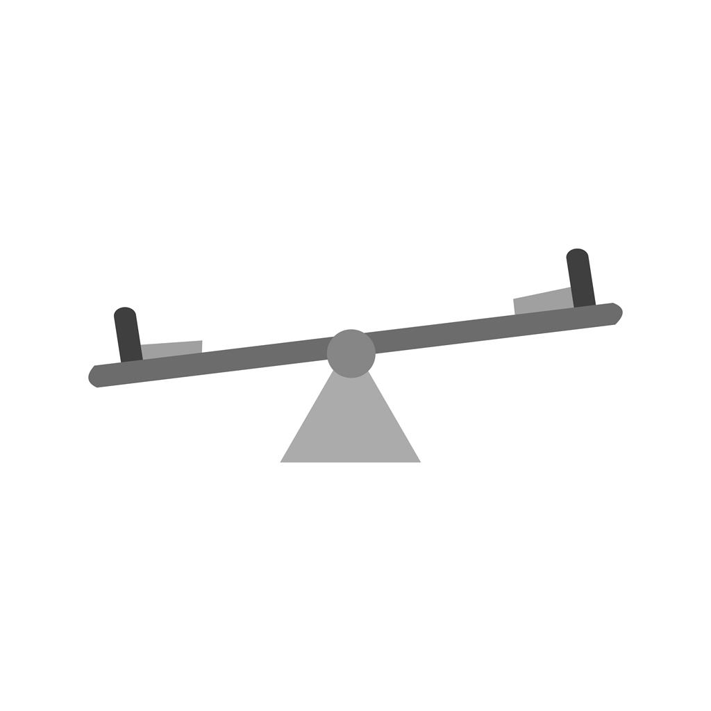 Seesaw Greyscale Icon