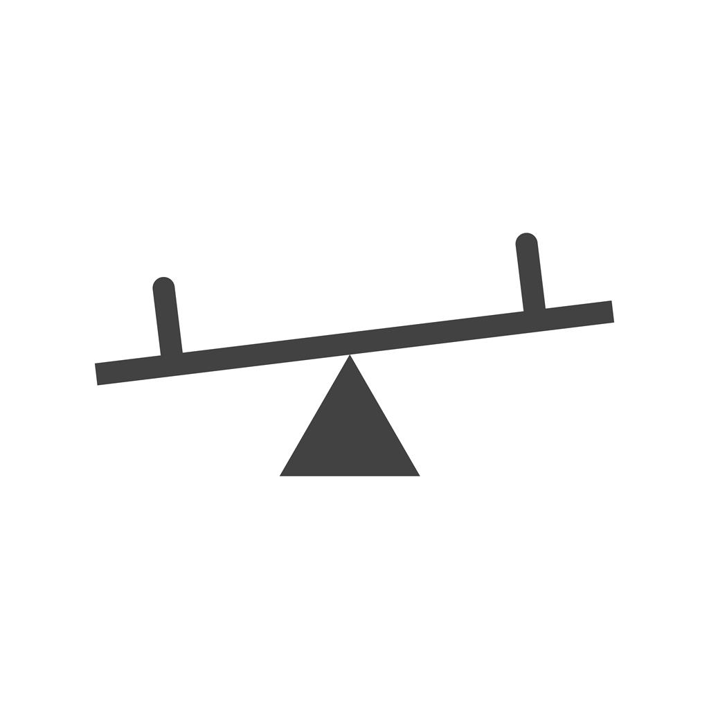Seesaw Glyph Icon
