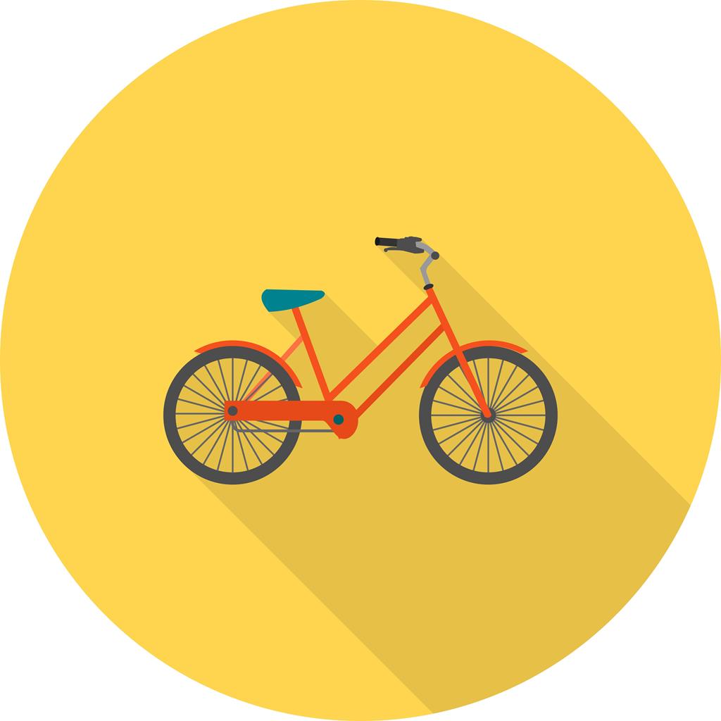 Cycle Flat Shadowed Icon