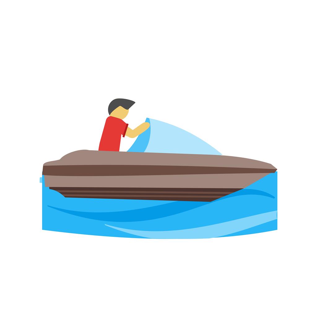 Boating Flat Multicolor Icon