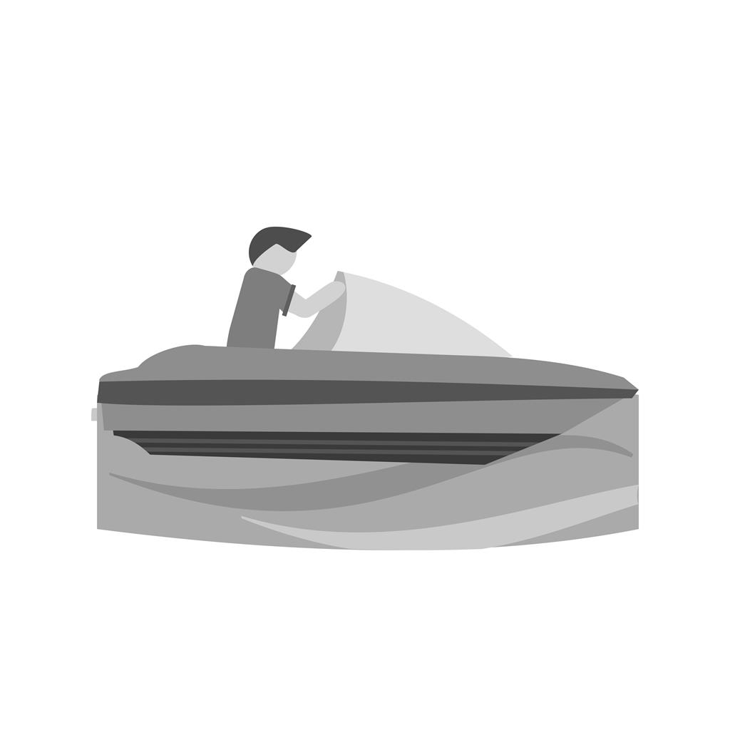 Boating Greyscale Icon