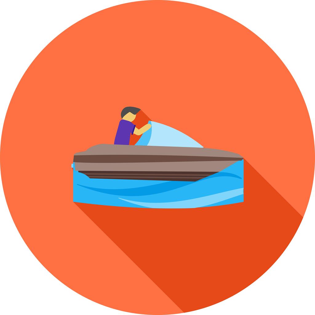 Boating Flat Shadowed Icon