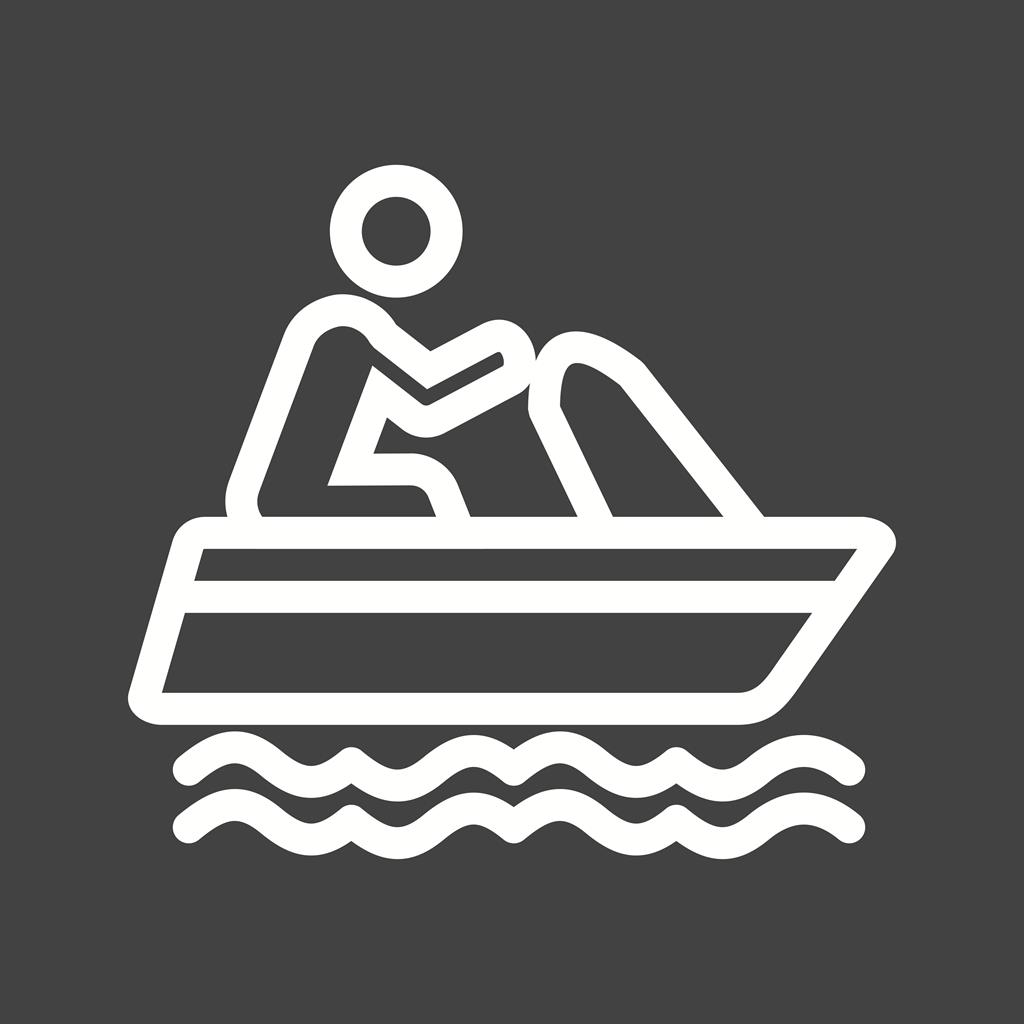 Boating Line Inverted Icon