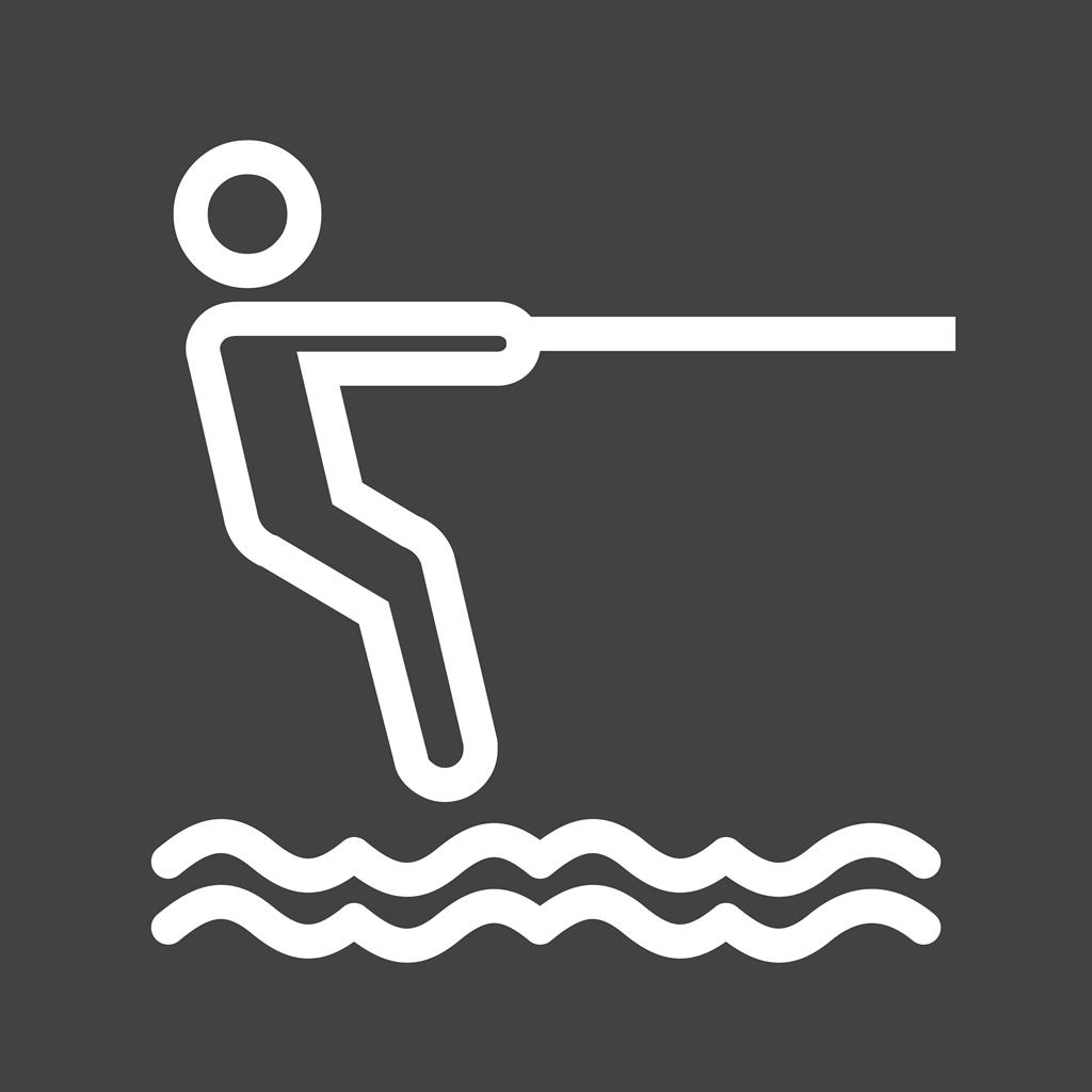 Surfing Line Inverted Icon