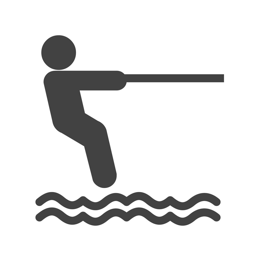 Surfing Glyph Icon