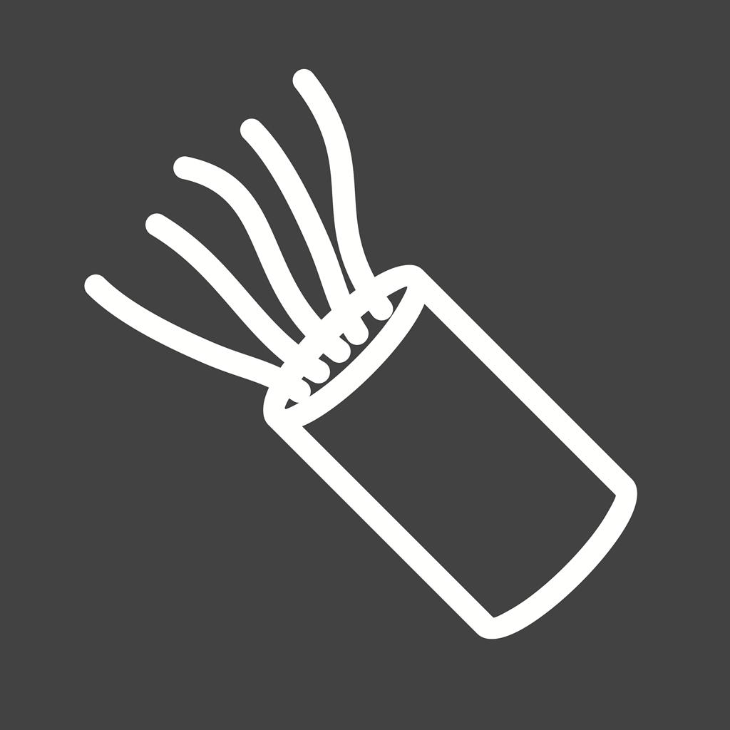 Electric wires Line Inverted Icon - IconBunny
