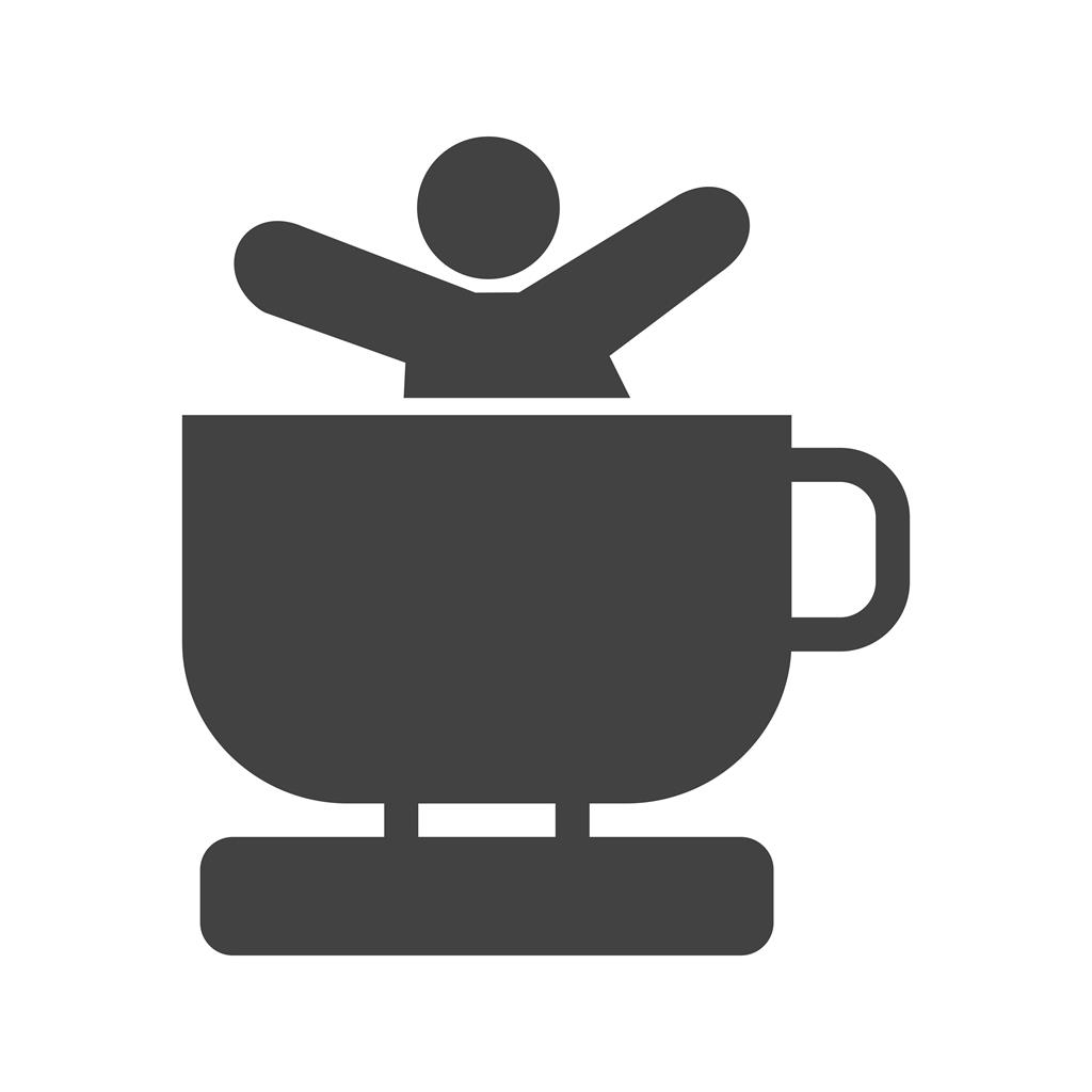 Tea Cups Ride Glyph Icon