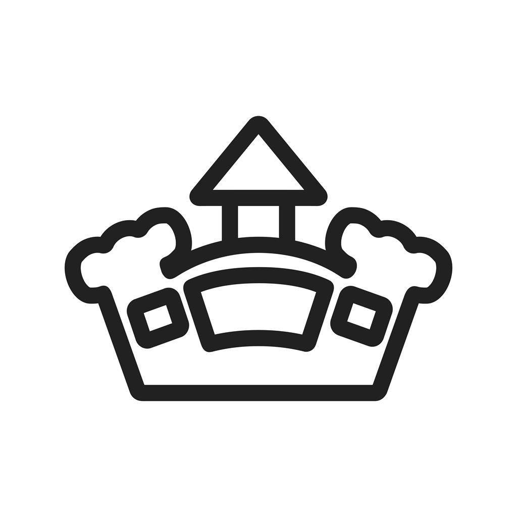 Jumping Castle Line Icon
