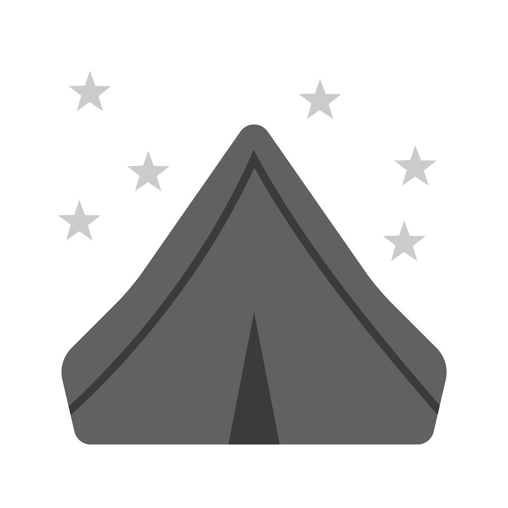 Tent Greyscale Icon