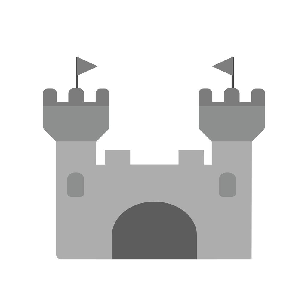Castle II Greyscale Icon