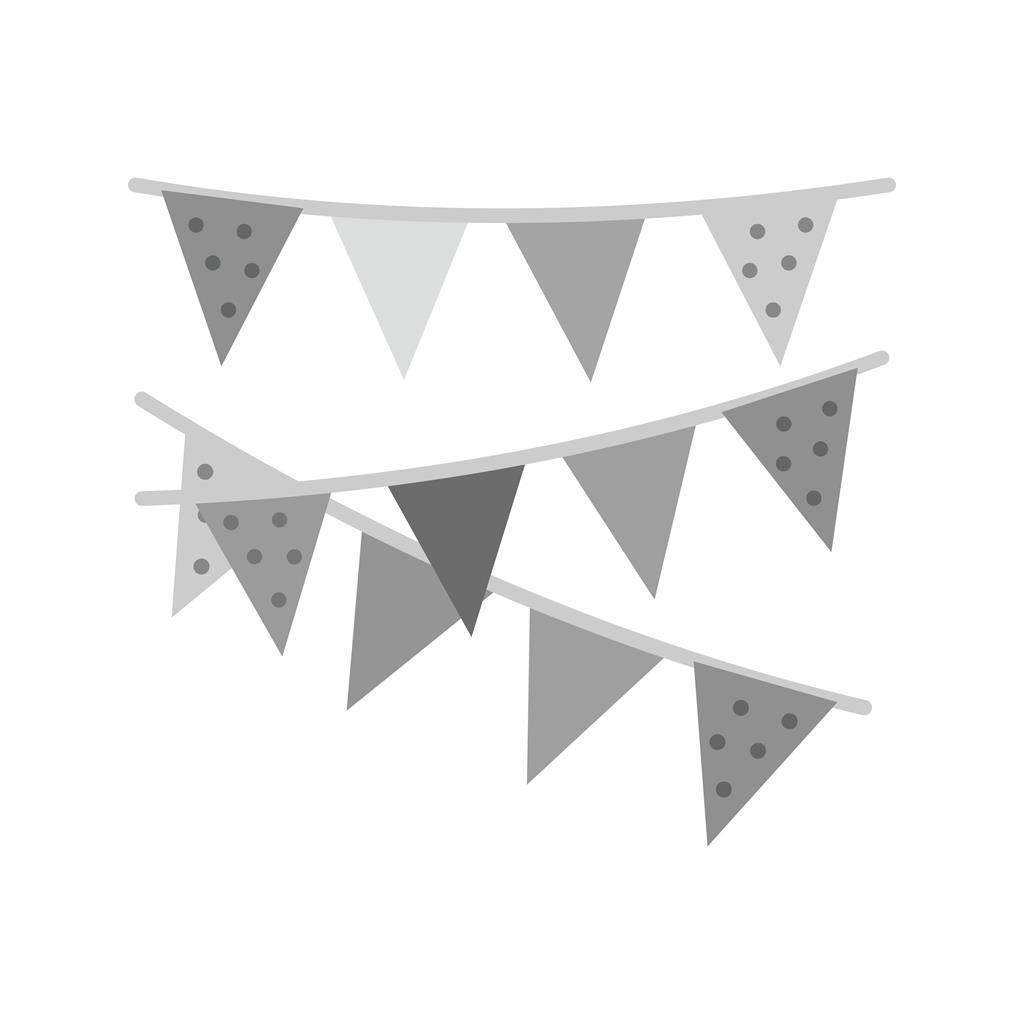 Decoration Flags Greyscale Icon