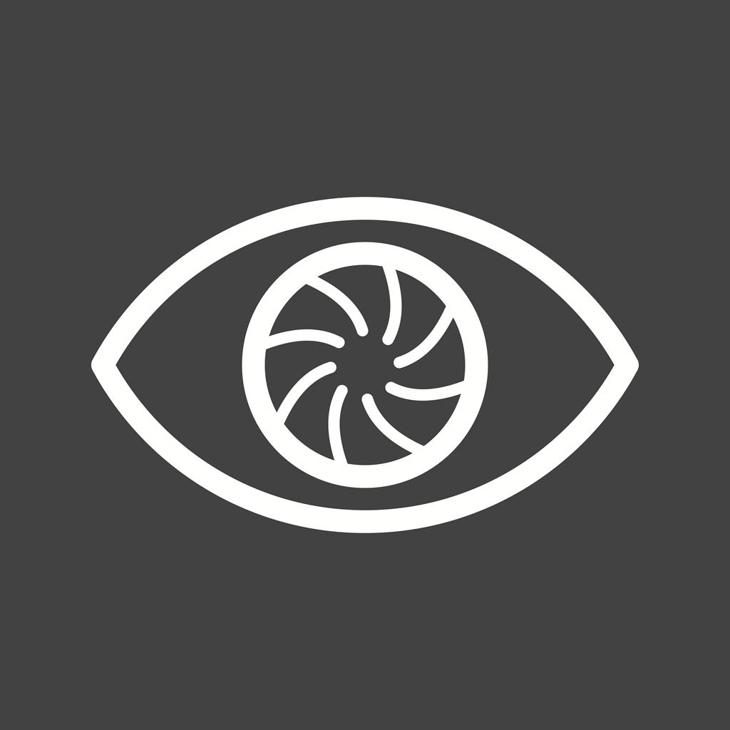 Eye Line Inverted Icon