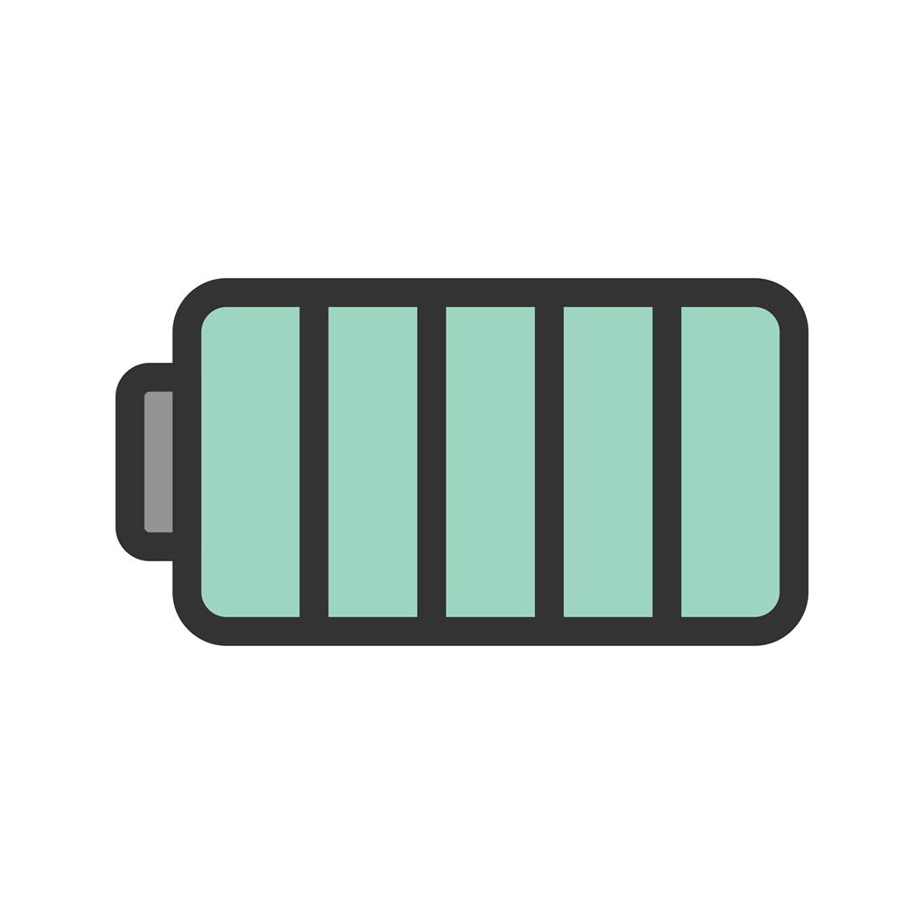 Full Battery Line Filled Icon